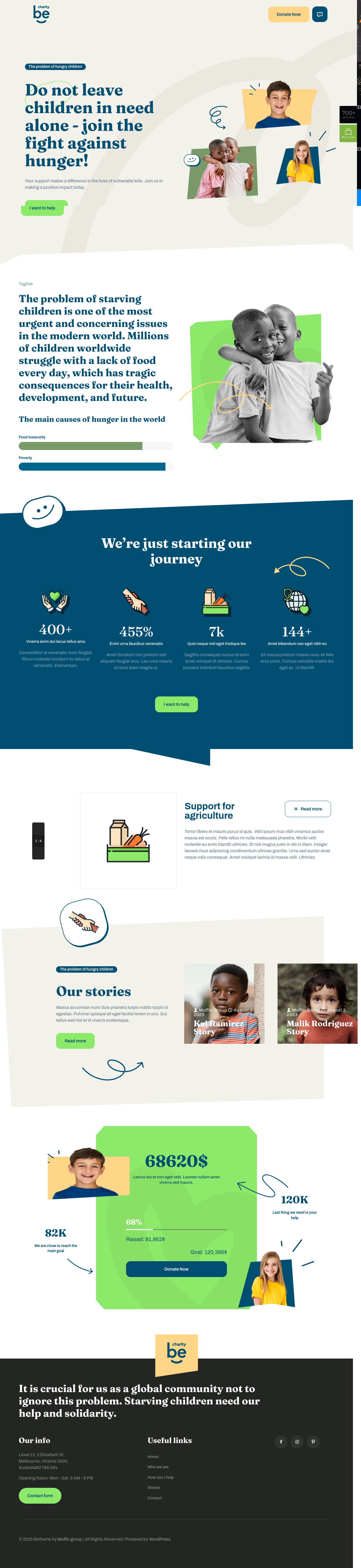 Mẫu giao diện website charity 4