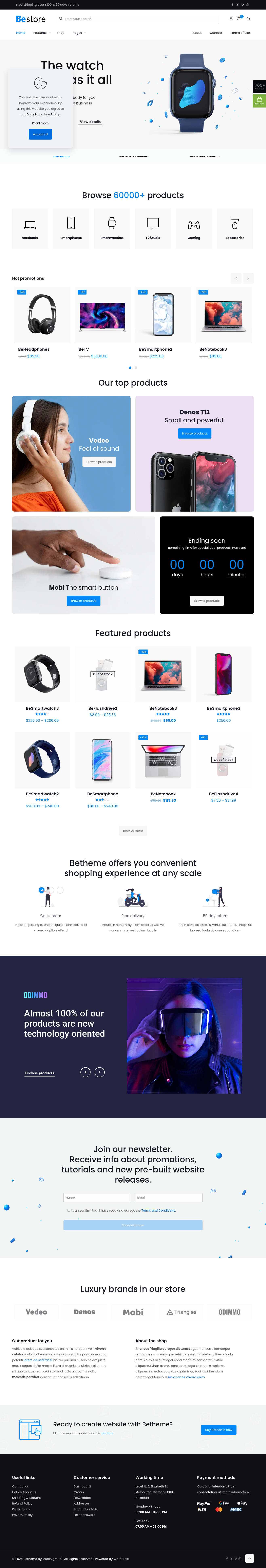 Mẫu giao diện website bán hàng 2