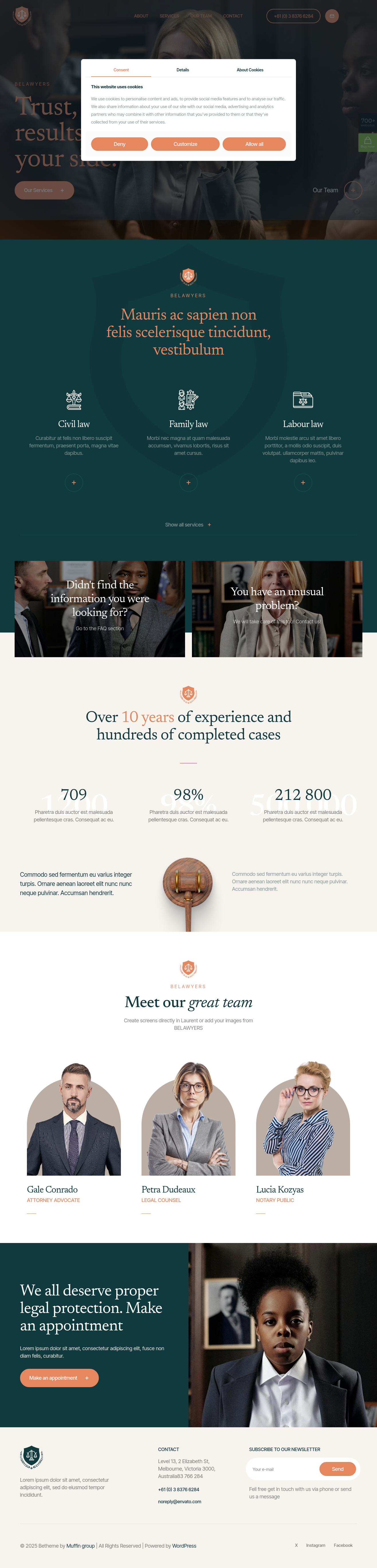 Mẫu giao diện website lawyer 6