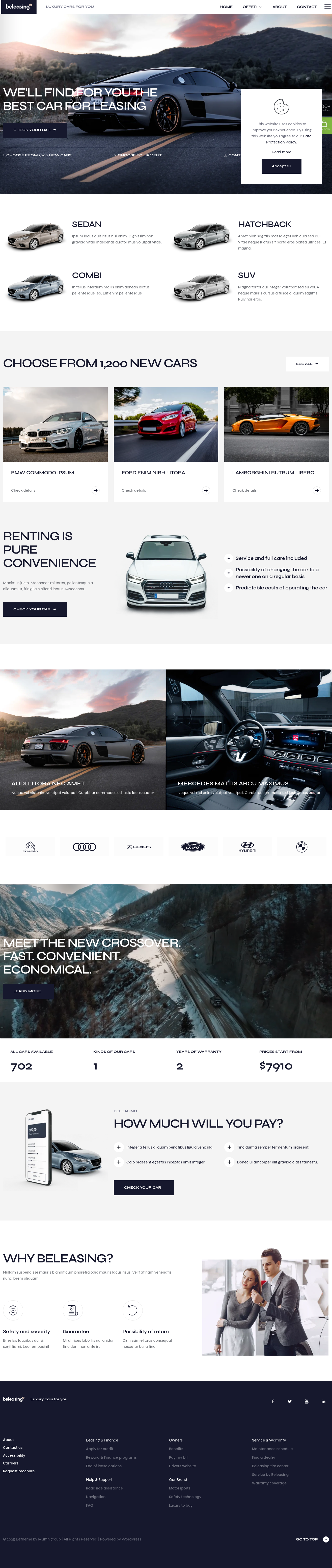 Mẫu giao diện website leasing 2