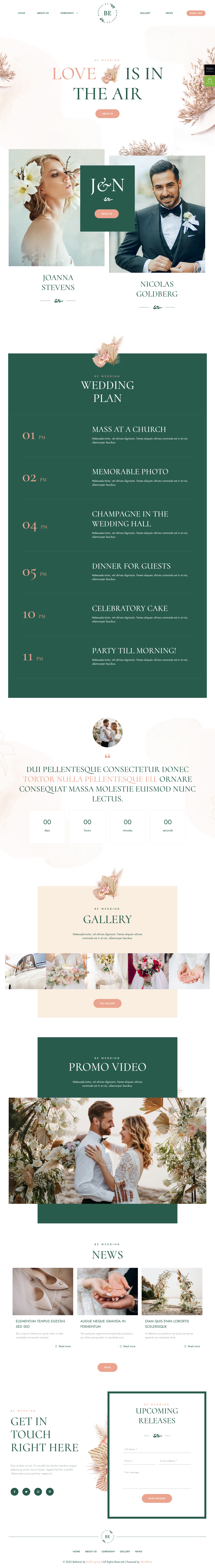 Mẫu giao diện website wedding 3