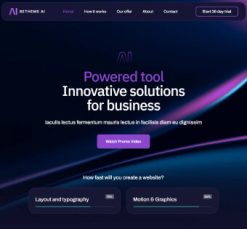 Mẫu giao diện website ai 3