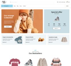 Mẫu giao diện website baby shop 2