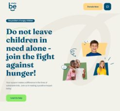 Mẫu giao diện website charity 4