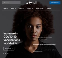 Mẫu giao diện website city hall 2