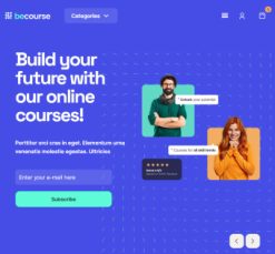 Mẫu giao diện website course 3