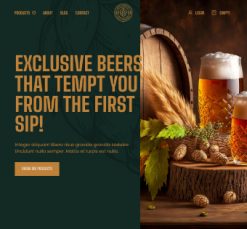 Mẫu giao diện website craft beer 3