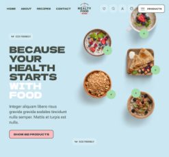 Mẫu giao diện website eco food 3