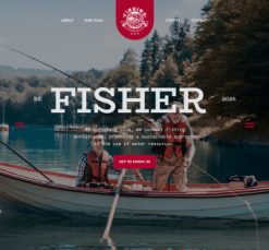 Mẫu giao diện website fisher 2