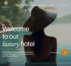 Mẫu giao diện website hotel 6