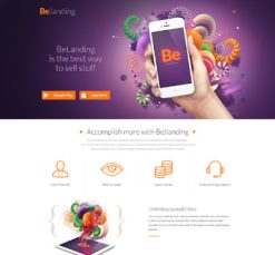 Mẫu giao diện website landing page