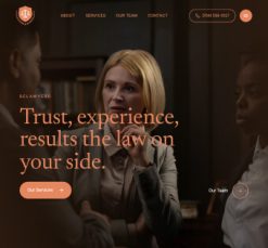 Mẫu giao diện website lawyer 6