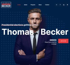 Mẫu giao diện website politics 3